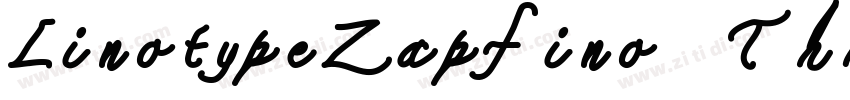 LinotypeZapfino Thre字体转换
